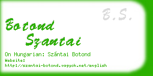botond szantai business card